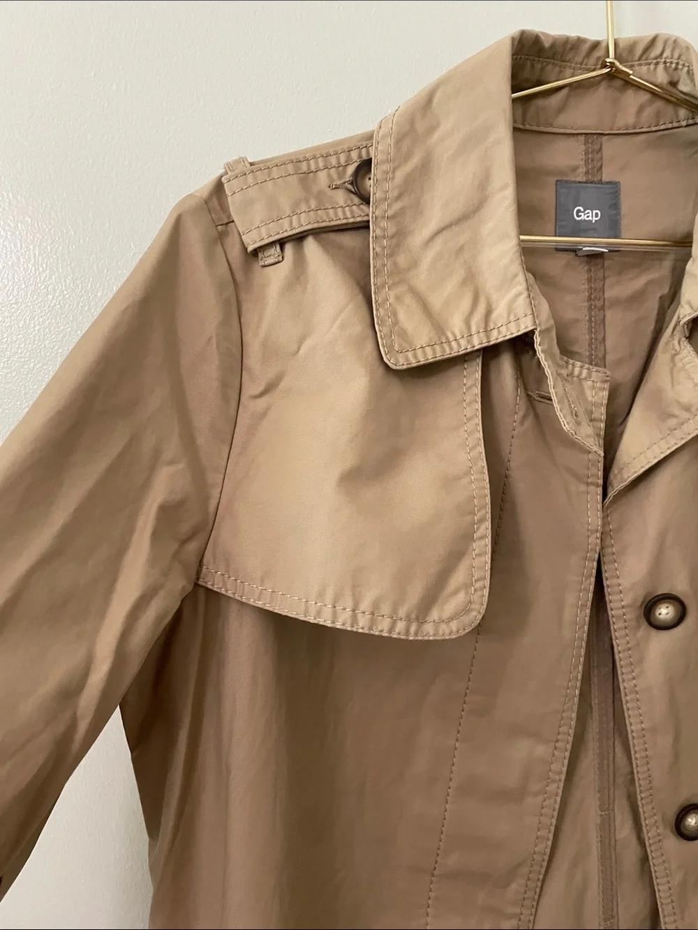 GAP Lightweight Beige-khaki Trench Coat